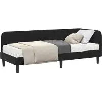 vidaXL Hoek Bed Frame Zwart 80 x 200 cm Fluweel