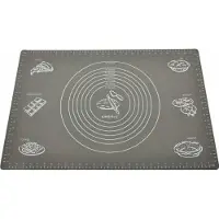 King Hoff KH-1627 - Silicium Bakmat - 60x40 cm - Grijs - Hittebestendig