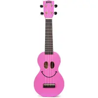 Mahalo Soprano ukelele - U-SMILE - Smiley Series - Roze - Met draagtas