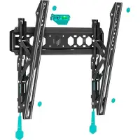ONKRON TM5-B TV muurbeugel, kantelbaar, voor 32-70 inch tv tot 60 kg, platte tv-muurbeugel, Ultra Slim max 400 x 400 cm, VESA-houder, televisiemuur/universele tv-houder, kantelbaar, zwart