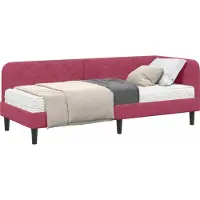 vidaXL Hoek Bed Frame Wijnrood 80 x 200 cm Fluweel