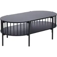 Beliani OREANA - Salontafel - Zwart - MDF