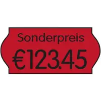 SATO Etiketten Rood 2,6 x 1,2 cm 1500 Stuks