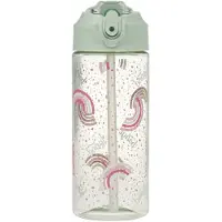 Baagl Regenboog Drinkfles 500ml met Rietje
