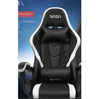 Nasa SILLA GAMING ORION, zwart en wit, Zwart, Wit, Polyurethaan (PU), Polyurethaan (PU), Zwart, Hoge armleuningen