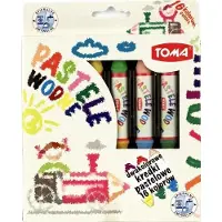 Toma Waterpastelkrijtset - 16 levendige kleuren