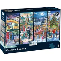 The House of Puzzles Christmas Shopping Puzzel 4x 500 Stukjes