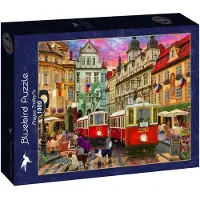 Blue Bird Prague Trolley's Puzzel 1000 Stukjes