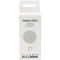 Creativ Company Keramische glazuur, wit, 60 ml - Hobbyverf voor keramiek