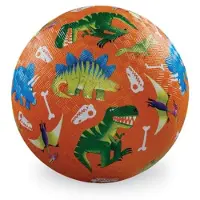 Crocodile Creek speelbal dino natuurrubber 13cm oranje kinderen.