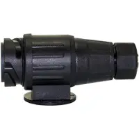 HomeShopXL Aanhangerstekker - 13-polig - 12V - ISO 1724 - Schroefaansluiting - Voor auto, caravan & trailer - Stevig ontwerp - Koper connector - Zwart kunststof [54943]