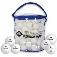 Schildkröt Donic-Schildkröt Tafeltennisbal Jade 144 Stuks – Witte Poly 40+ Ballen – Ideaal voor Vrijetijdssport en Clubs