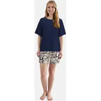 Tom Tailor Blauwe dames shortama van | Maat 38