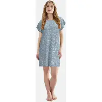 Tom Tailor - Nachthemd met hartjesmotief - Maat 38 - blue-medium-allover