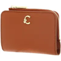 Coccinelle Leren portemonnee C-Me Wallet Crab Lichtbruin
