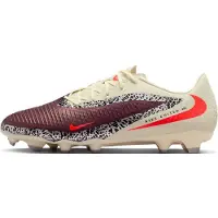 Nike Phantom 6 Low Academy Gras / Kunstgras Voetbalschoenen (MG) Gebroken Wit Bordeauxrood Rood