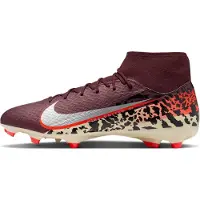 Nike Zoom Mercurial Superfly 10 Academy Gras / Kunstgras Voetbalschoenen (MG) Bordeauxrood Zilver Oranje
