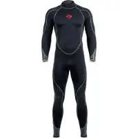 Pinnacle Aquatics Merino Elastiprene 7 Mm Diving Wetsuit Grijs SM Man
