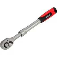 AWTOOLS Black Line - Telescoopratel 1/4" - 150-200mm - CrV Staal - Ergonomische Handgreep