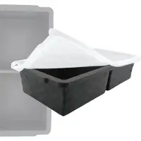 Decor Food Cubes – Siliconen Diepvriesbakjes met Deksel – 2x 500 ml – Donkergrijs – Verstevigde Rand – Meal Prep & Vriezer