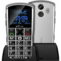 Artfone Senioren Mobiele Telefoon - SOS-functie - Grote knoppen - Valbescherming - Bewaarzakje