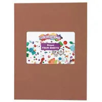Colorations foam knutselvellen bruin 10 stuks creatief speelgoed.