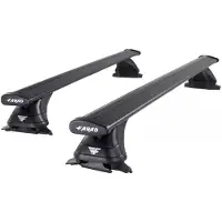 Farad Dakdragers geschikt voor Mercedes M-klasse 2005 t/m 2011 open dakrailing - Aluminium - Hoog laadvermogen 100kg - Wingbar Zwart - Merk