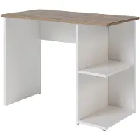 Vicco Simple Bureau – 100 x 50 cm Wit/Kunstnijverheid