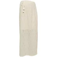 Vero moda zwangerschaps midi rok ecru Dames Polyester Effen - maat S
