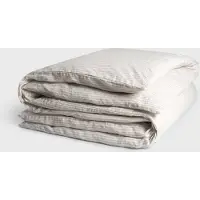 Yumeko Dekbedovertrek Gewassen Linnen 140x200 Beige - Eco, Bio & Fairtrade
