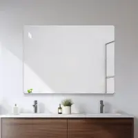 OKWISH Wandspiegel Randloos – 60 x 80 cm – Glas – Zilver – Horizontaal Of Verticaal Ophangen – Veiligheidsfolie
