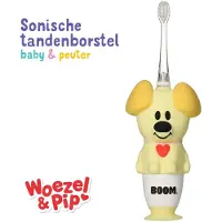 Boombrush Woezel & Pip Elektrische Tandenborstel Kind (Baby & Peuter) - 3-48 maanden - LED-lampje - 2 Borstelkopjes inbegrepen