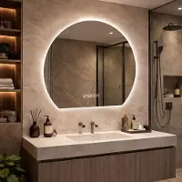 STILVORA Badkamerspiegel Verlicht – Rond 80 Cm – Glas En Metaal – Zilver – Met Anti Condens, Dimbare Verlichting En Drie Lichtkleuren