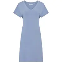Ten Cate dames V-hals pyjamajurk blauw