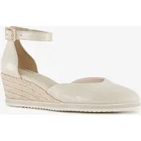 Tamaris dames espadrilles met sleehak champagne maat 40
