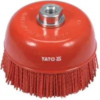 YATO KOPFBÜRSTE 125 mm M14 NAILONINĖ RAUDONA YT-47787
