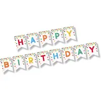 Papstar 12x Letterguirlande 35 m x 20 cm Happy Birthday