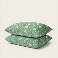 HappyBed Kussenslopen Traditional Flowers 80x80 cm - Kussensloop set 2 stuks - 100% Microvezel - Ultieme slaapcomfort