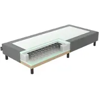 Mörgenn Ideal Boxspring - Losse Box - Luxe Bonellvering - Hotelkwaliteit - Antraciet - 70x220 cm - 30cm hoog
