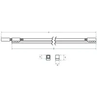 Boston TRO-600-K Halspen Truss Rod 600 mm 6 mm Staaf Single Action Inbus 4 mm