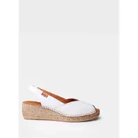 Toni pons Dames leren espadrille met open neus en sleehak | BERNIA-P