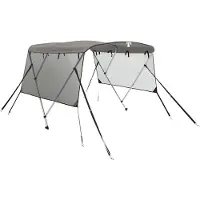 vidaXL Biminitop 3 bogen met mesh zijwanden 183x(185-198)x137 cm