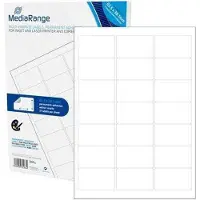 MediaRange Multifunctioneel etiketten MRINK148 Wit 6,35 cm 50 Vellen à 21 Etiketten