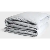Yumeko Dekbedovertrek Gewassen Linnen 200x200 Blauw - Eco, Bio & Fairtrade