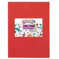 Colorations foam knutselvellen rood 10 stuks creatief speelgoed.