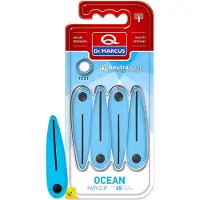 Dr. Marcus Easy Clip Ocean luchtverfrisser met neutrafresh technologie - Autogeurtje voor in de auto - Tot 45 dagen geurverspreiding - 4 clips voor 4 sterktes