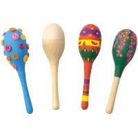 Colorations versier je eigen houten maracas, set van 12