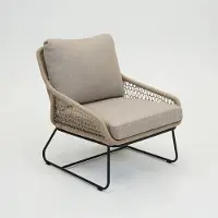 Vita Emilia lounge stoel bruin