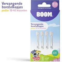 Boombrush Woezel & Pip Vervangende borstelkopjes voor sonische tandenborstel - Peuter