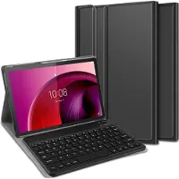 Just in Case tablet Hoes met Toetsenbord geschikt voor Lenovo Tab M10 (5G) - QWERTY Bluetooth Keyboard Case - Zwart